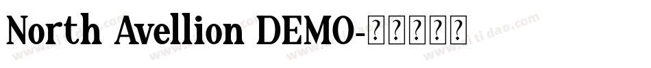 North Avellion DEMO字体转换
